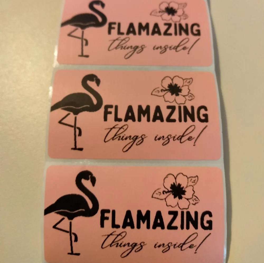 💙100 Flamazing Things- Shipping Labels Thermal Packaging Stickers 2.25